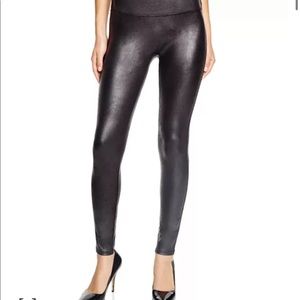 SPANX faux leather leggings size XL